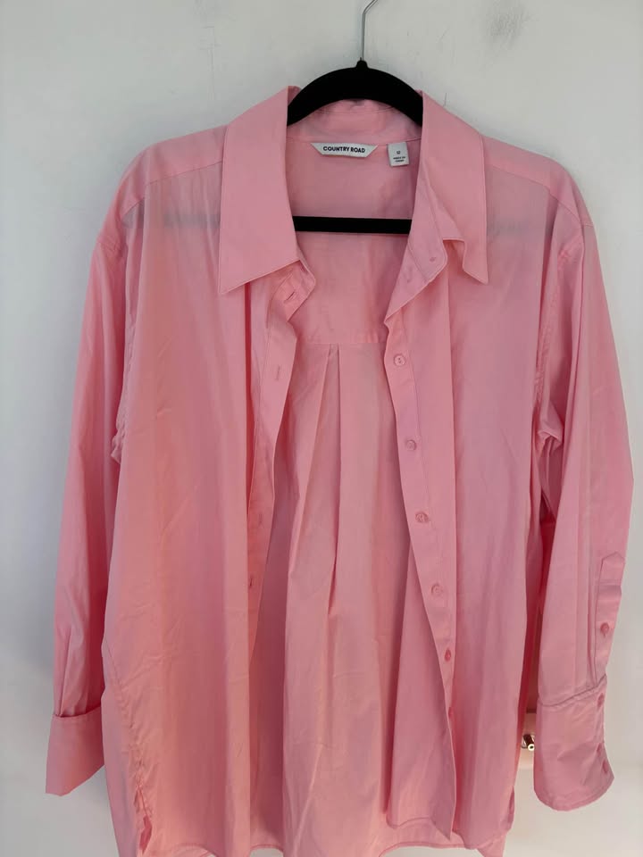 Country Road Pink Shirt - Size 12