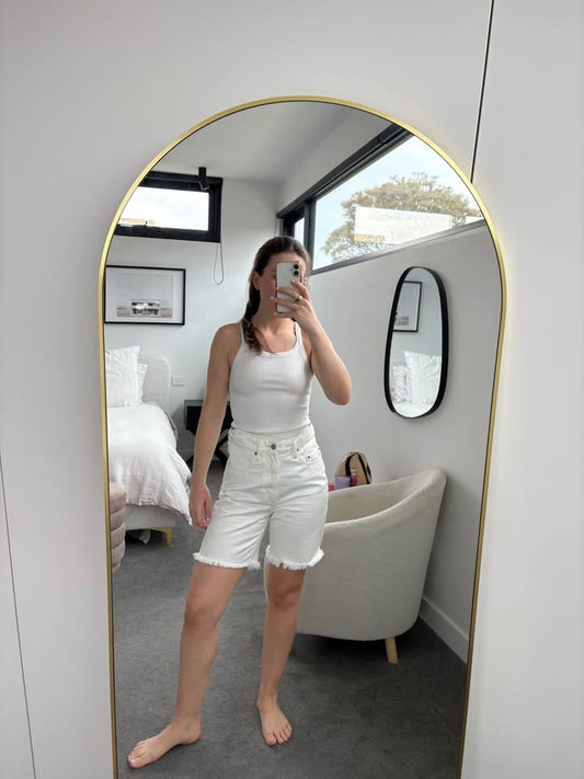 Nobody Denim White Short - Size 27