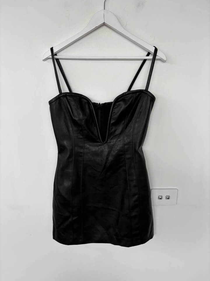 Manning Cartell Leather Mini Dress - Size 10