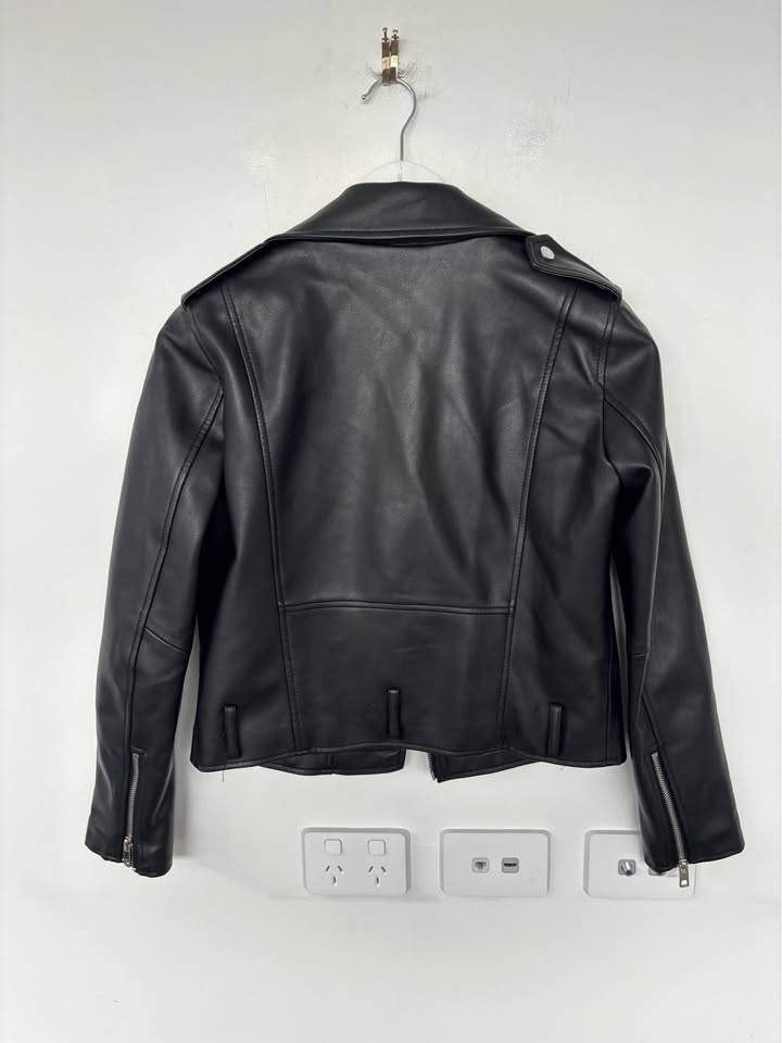 Zara Faux Leather Jacket - Size XS