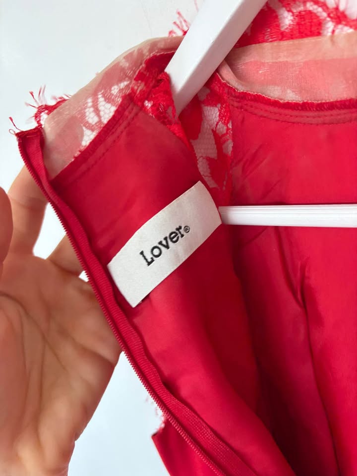 Lover Red Mini Dress - Size 6