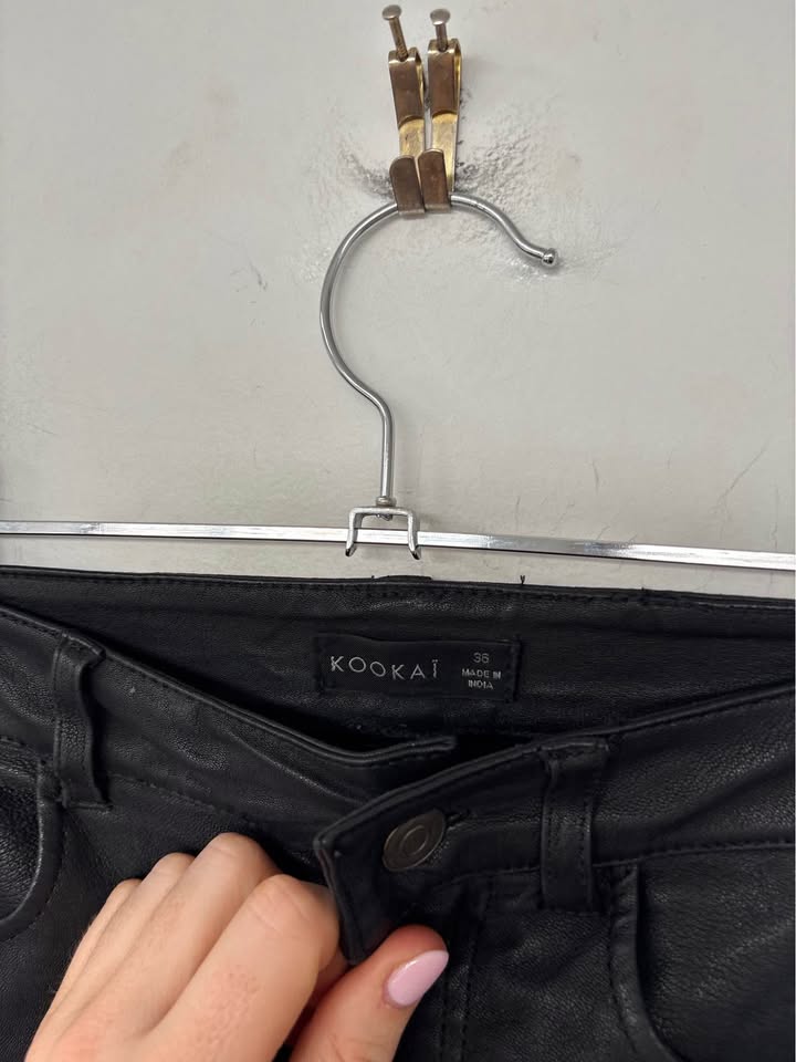 Kookai Leather Pants - Size 36