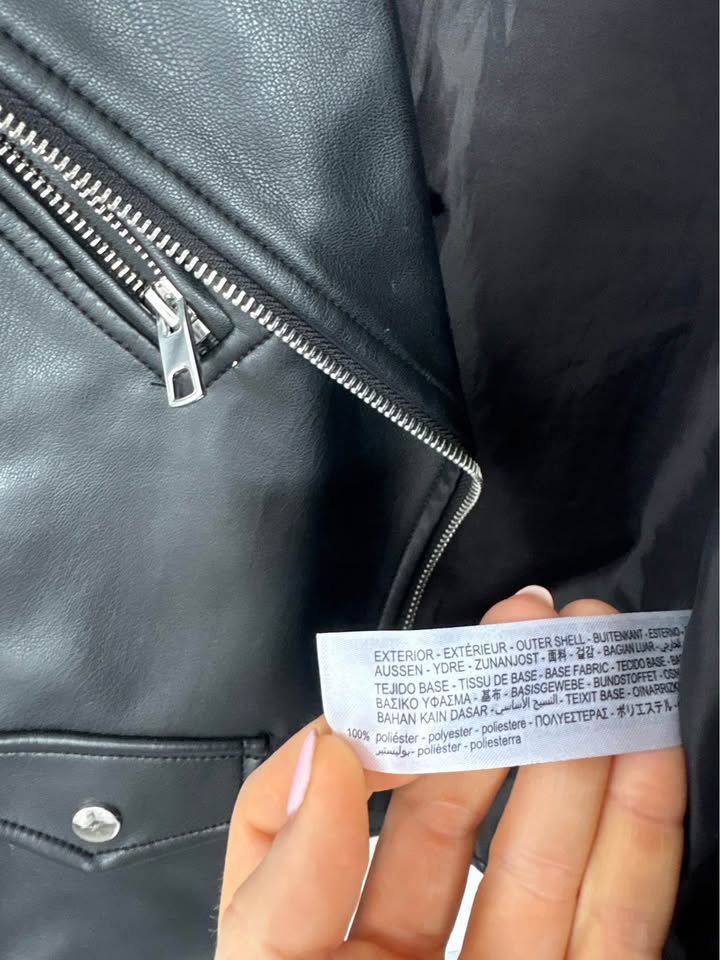 Zara Faux Leather Jacket - Size XS
