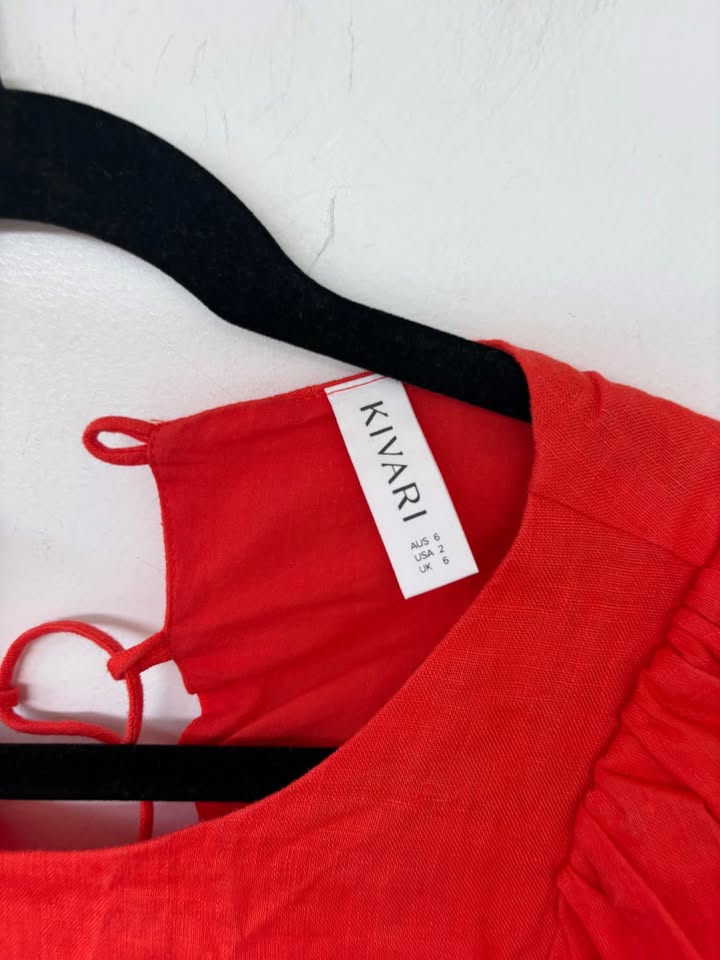 Kivari Red Dress - Size 6