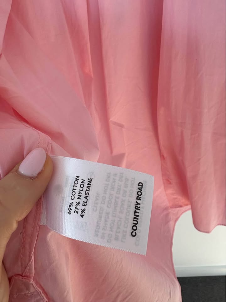 Country Road Pink Shirt - Size 12