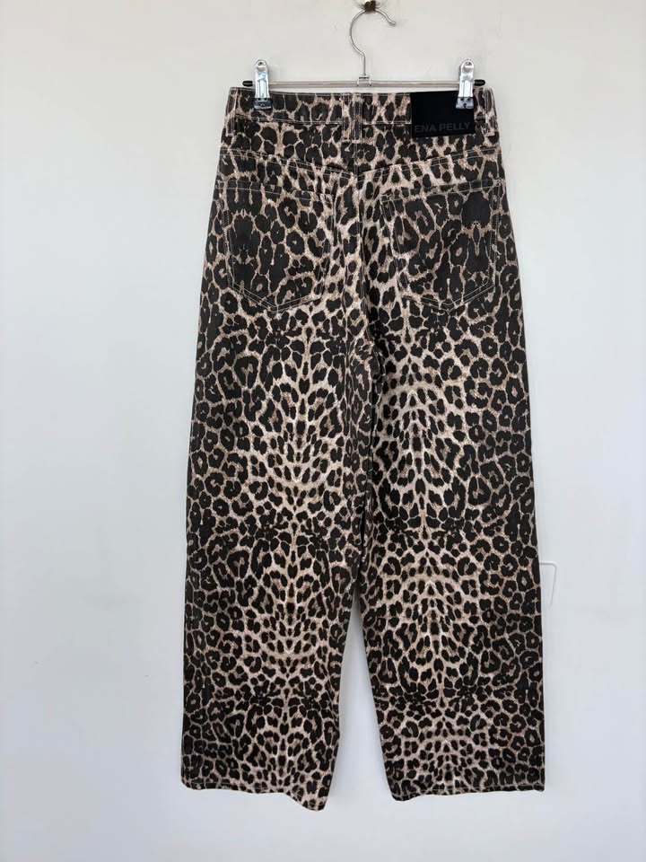 Ena Pelly Animal Print Jeans - Size 24