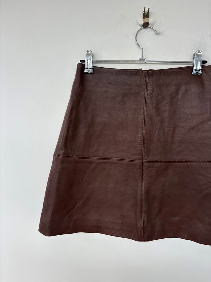 Kookai Leather Skirt - Size 36