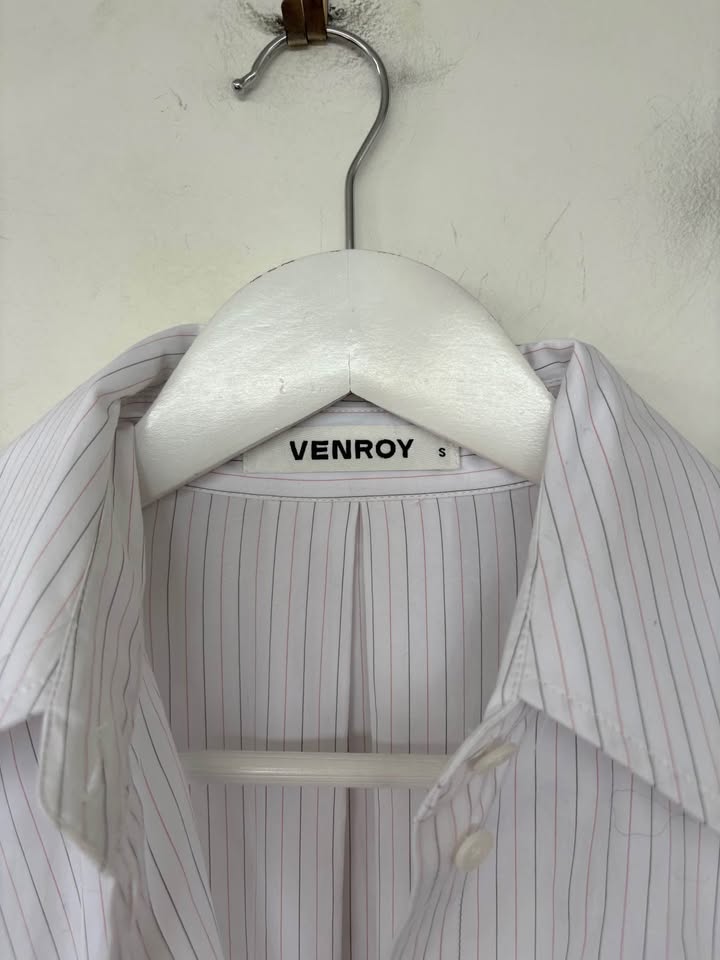 Venroy Pinstripe Mini Dress - Size Small