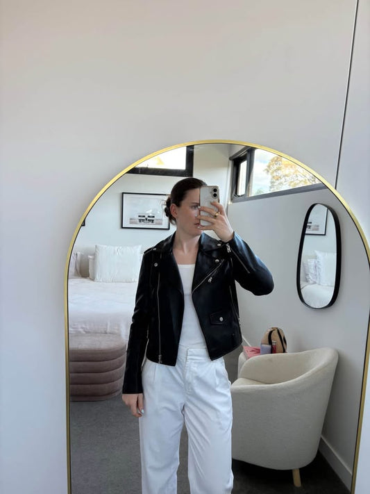 Zara Faux Leather Jacket - Size XS