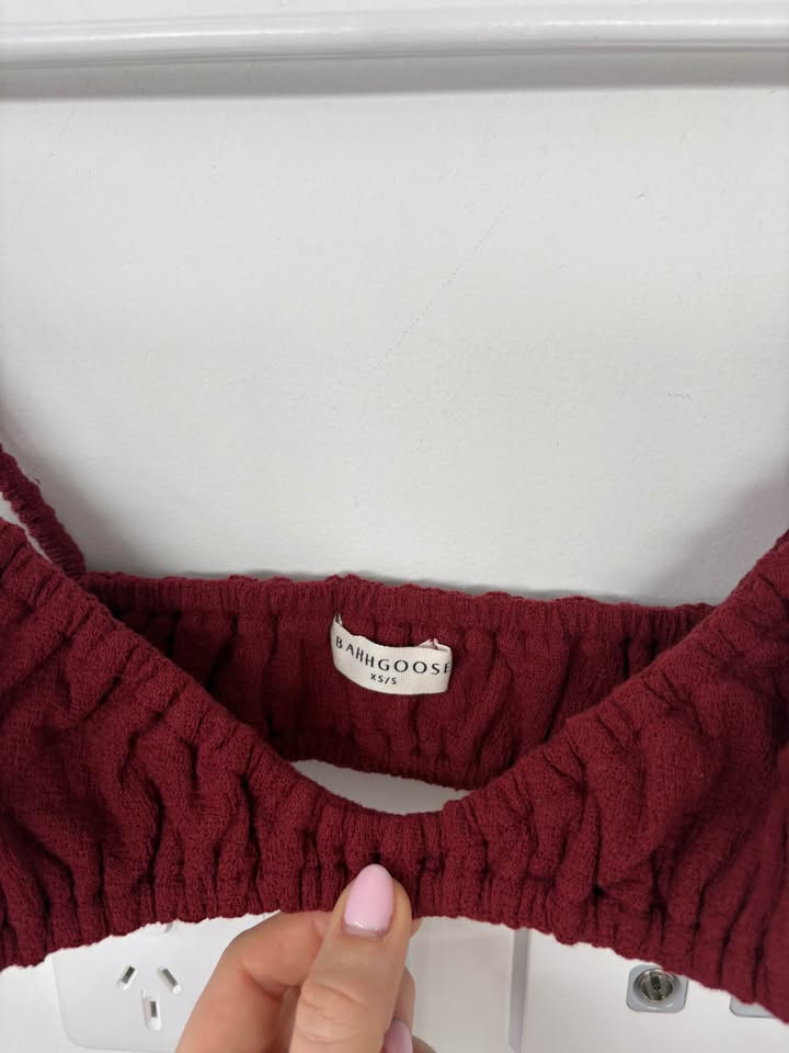 Bahgoose Maroon Set - size xs/s