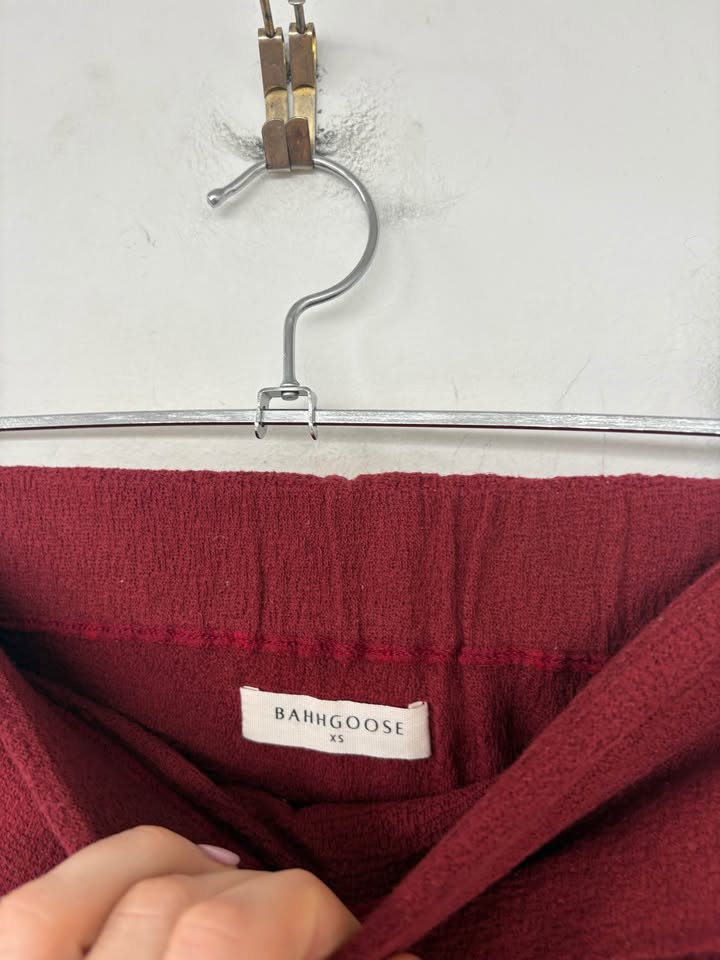 Bahgoose Maroon Set - size xs/s