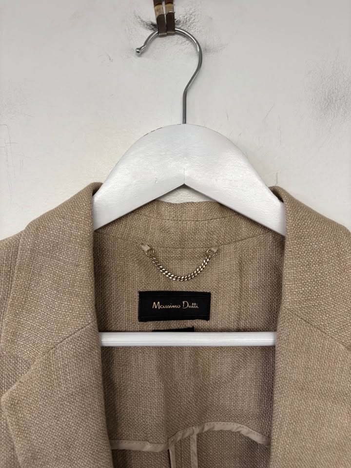 Massimo DUTTI Linen Vest - size small