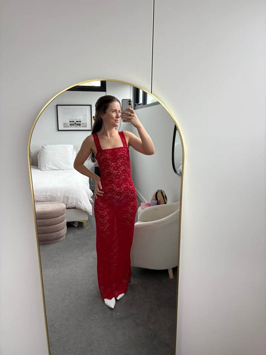 Susamusa Lace Maxi Dress - size xs BNWT