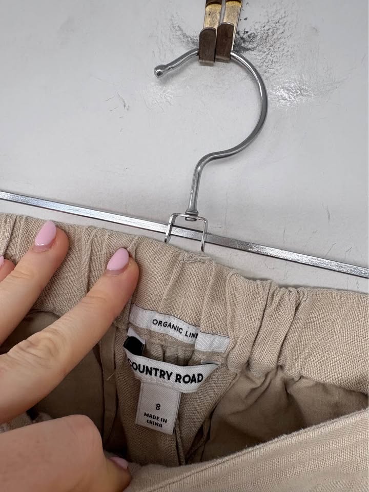 Country Road Linen Pants - size 8