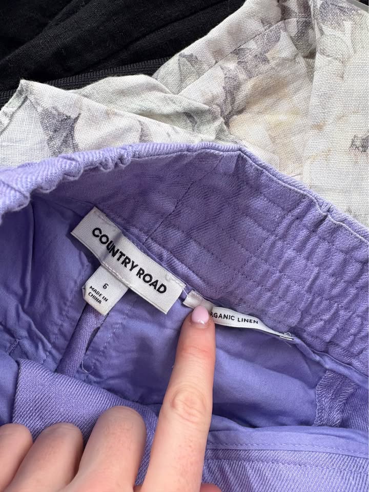Country Road Linen Pants - size 6