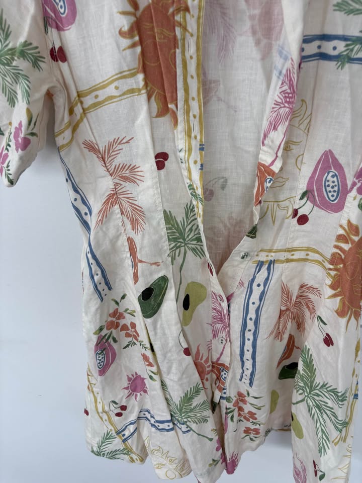 Jag Linen Mini Dress - size small