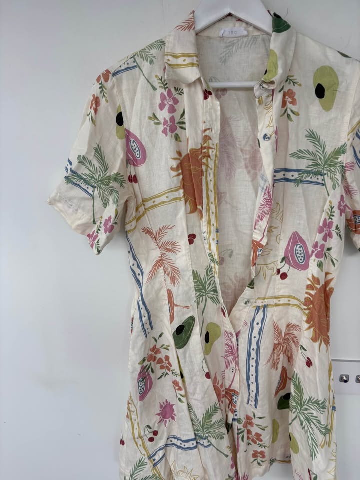 Jag Linen Mini Dress - size small