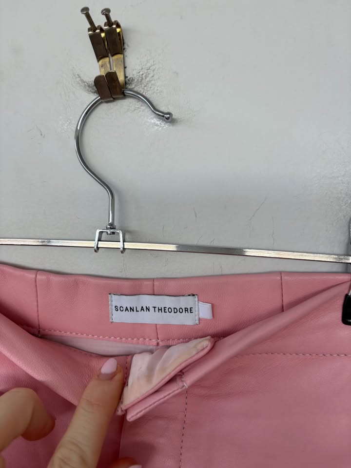 Scanlan Theodore Leather Pants - size 8