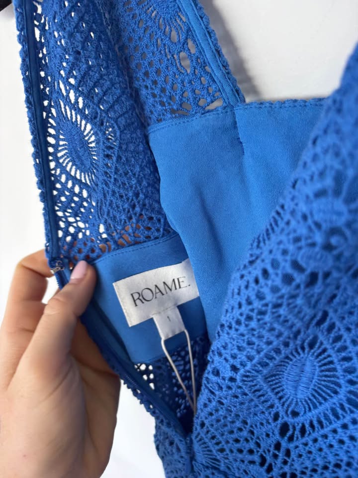 ROAME Crochet Maxi Dress