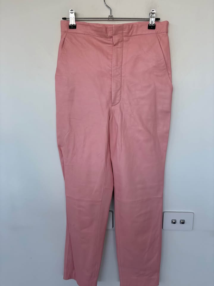 Scanlan Theodore Leather Pants - size 8