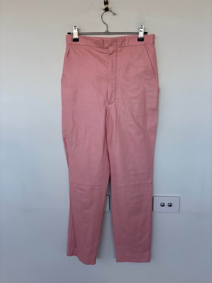 Scanlan Theodore Leather Pants - size 8