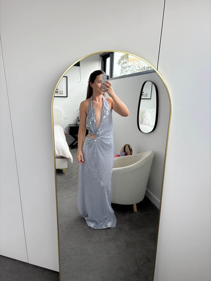 MISHA Sequin Maxi Dress - size small