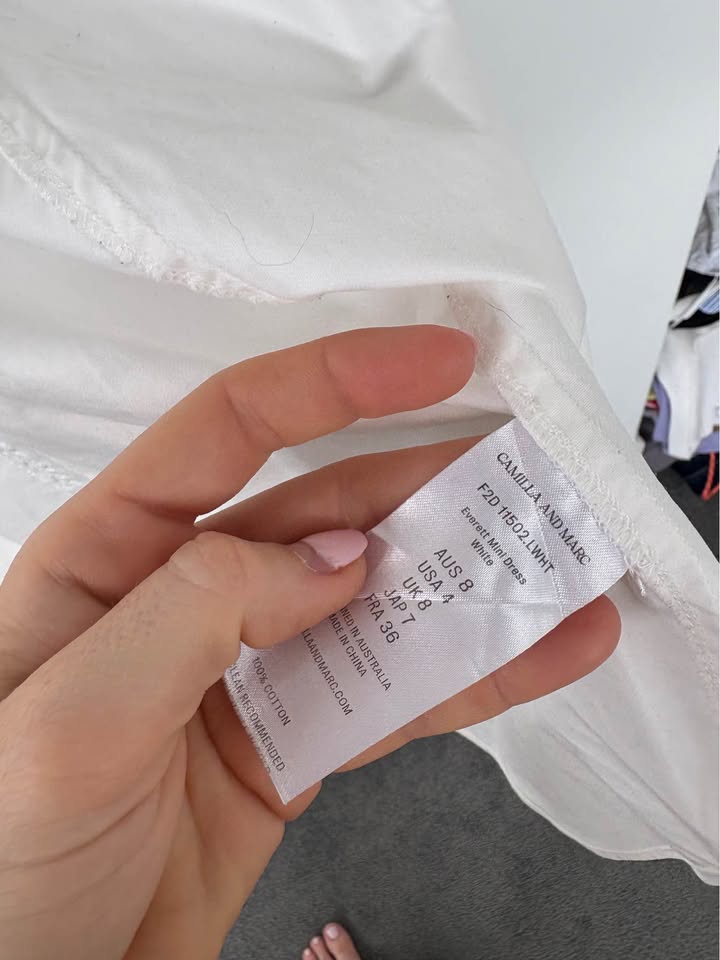 Camilla and Marc Shirt Mini Dress - size 8