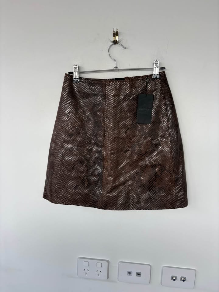 KOOKAI Leather Skirt - size 36 BNWT