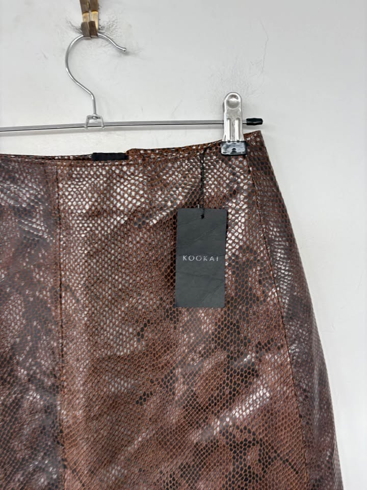 KOOKAI Leather Skirt - size 36 BNWT