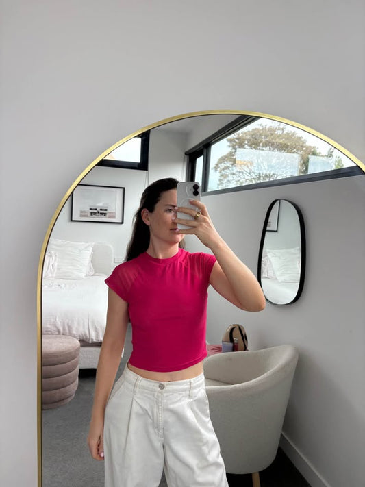 OWNLEY Mesh Tee - size medium