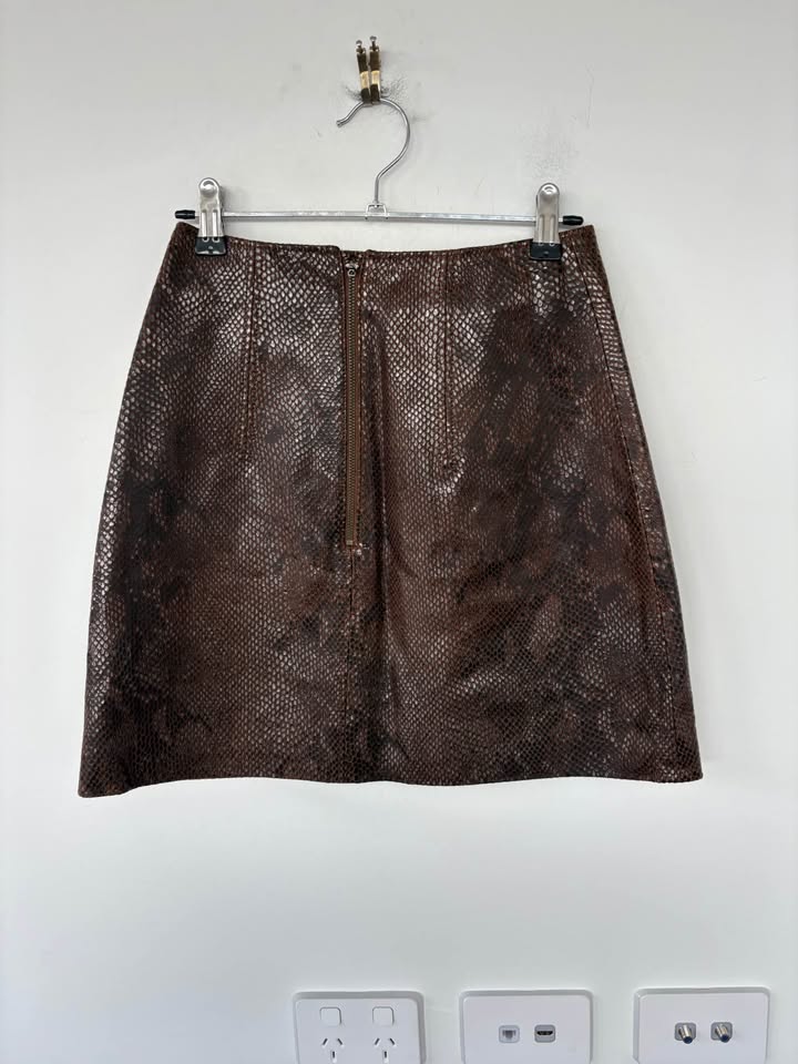 KOOKAI Leather Skirt - size 36 BNWT