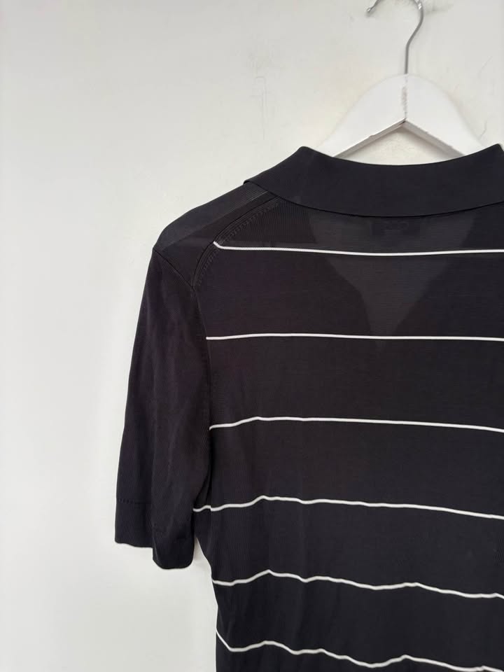 Cos Knit Polo Top - size medium