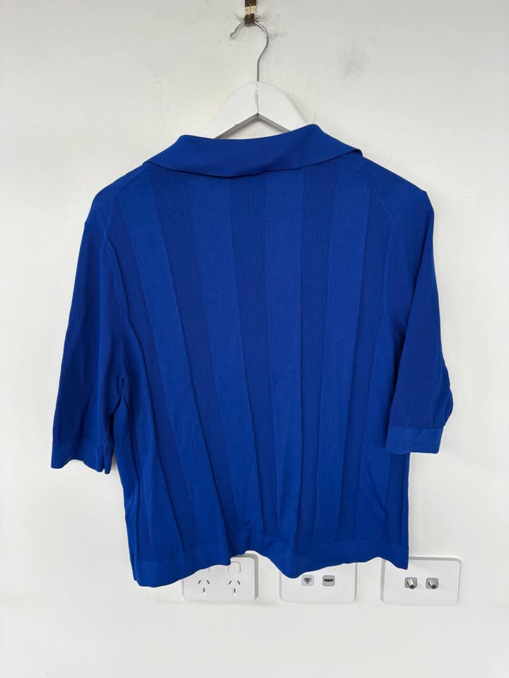 Cos Knit Polo - size large