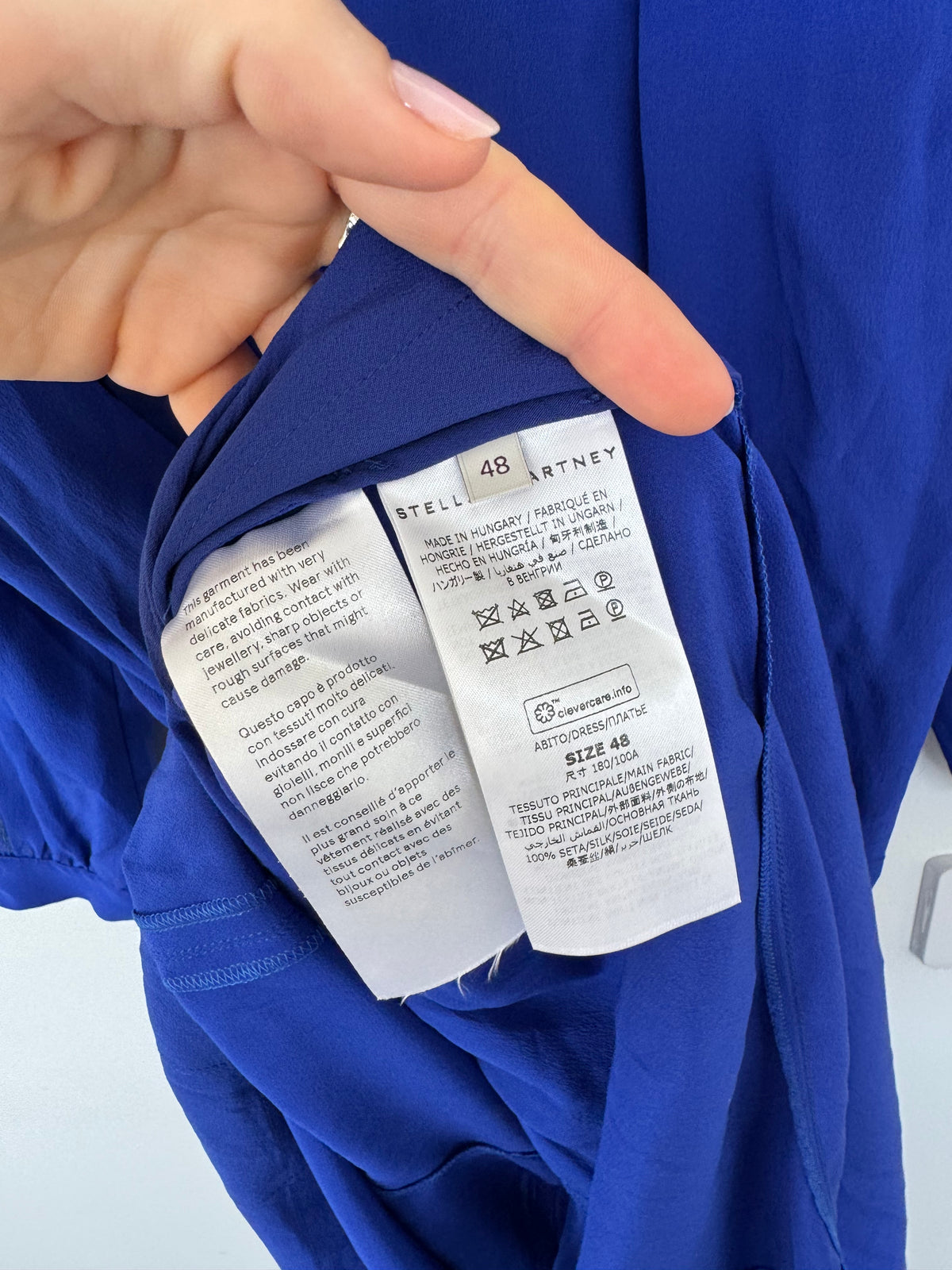 Stella McCartney Blue Dress - Size 48 (14-16)