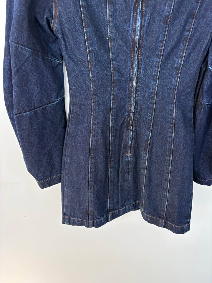 MESHKI Denim Mini Dress - size XS