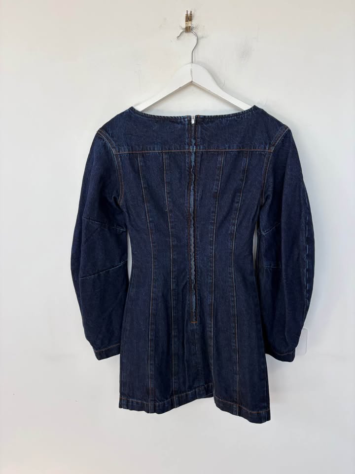 MESHKI Denim Mini Dress - size XS