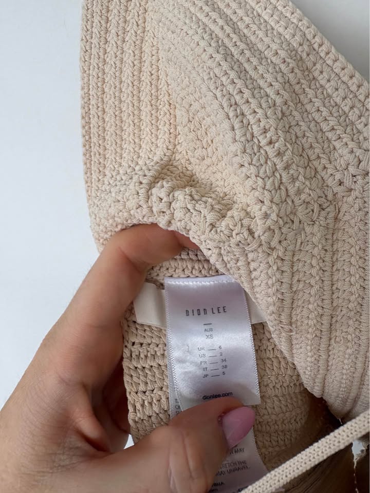 Dion Lee Crochet Corset Top - size XS