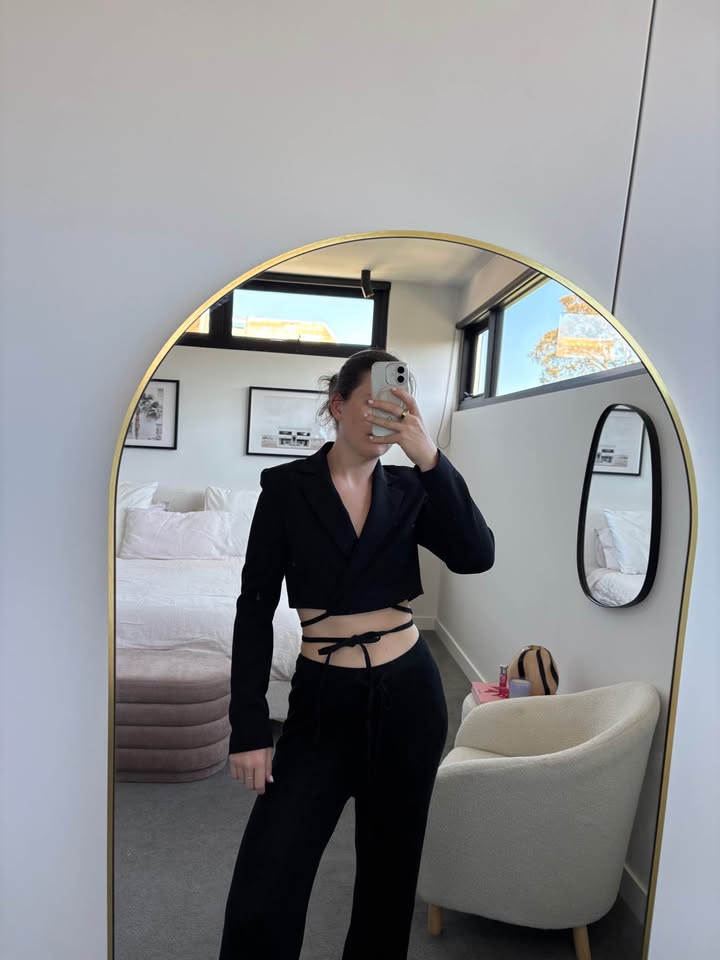 Kookai Cropped Blazer Top - size 36