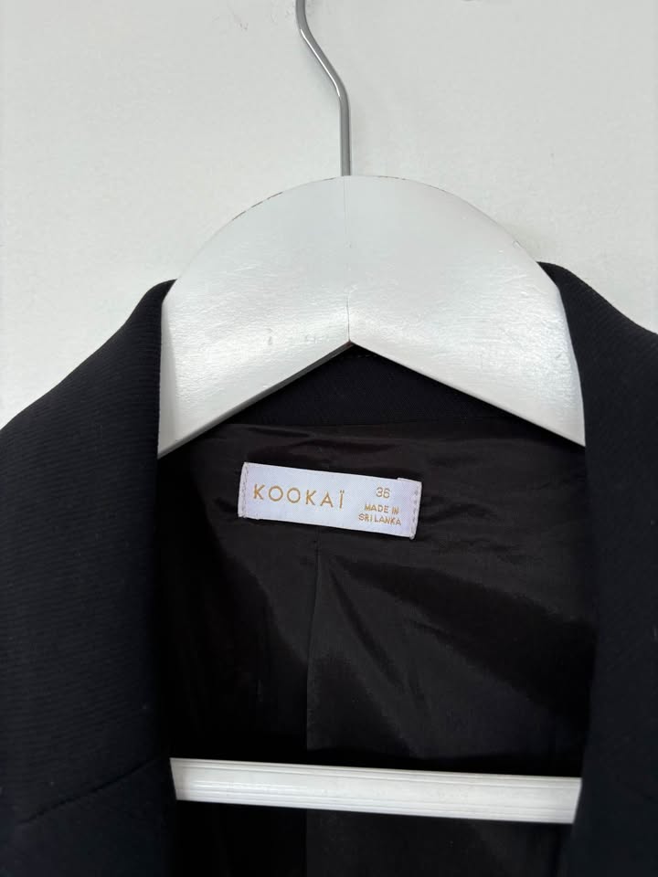 Kookai Cropped Blazer Top - size 36