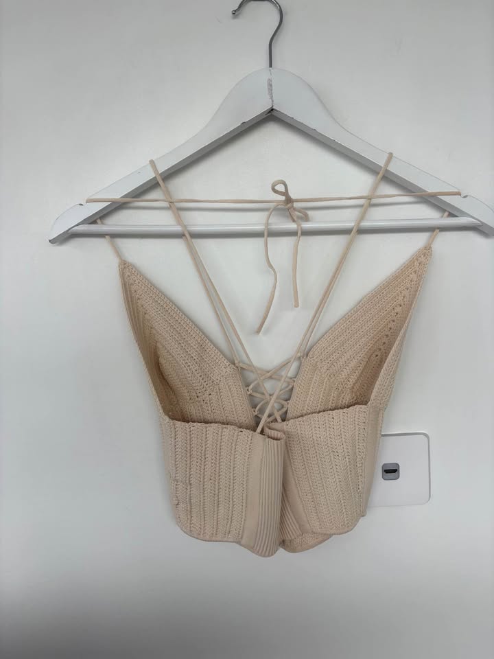 Dion Lee Crochet Corset Top - size XS