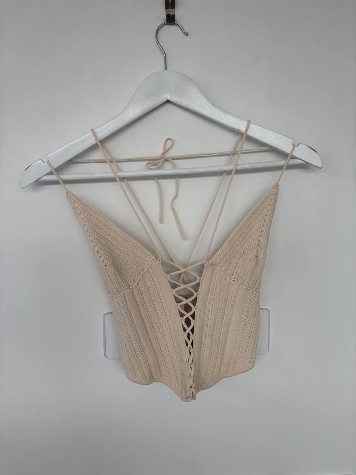 Dion Lee Crochet Corset Top - size XS