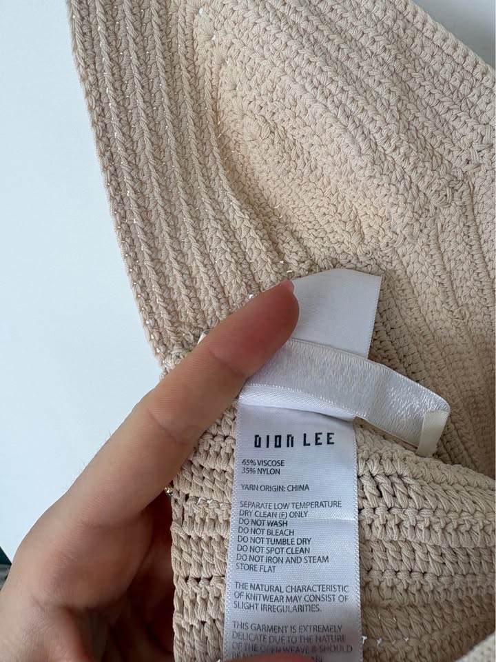 Dion Lee Crochet Corset Top - size XS