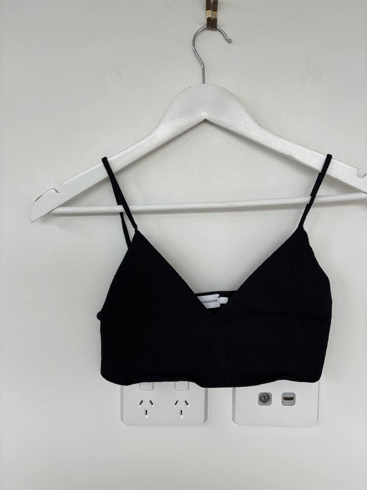 Scanlan Theodore Crepe Bralette - size small