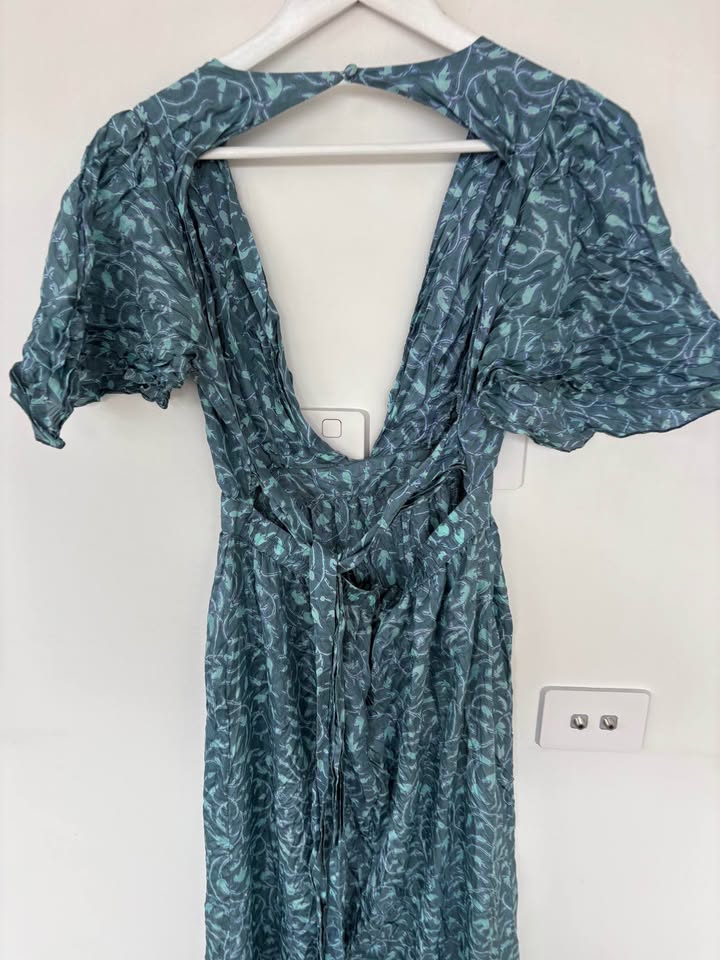 Hannah Silk Maxi Dress - size 1