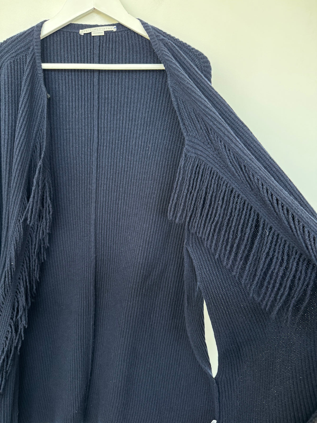 Stella McCartney Navy Fringe Cardigan - Size Medium