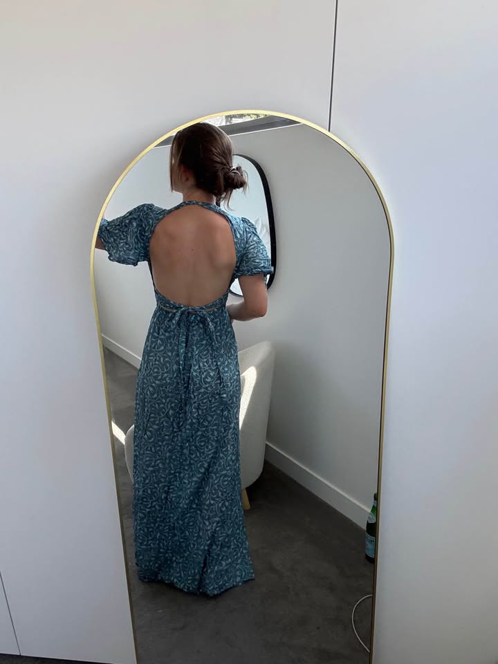 Hannah Silk Maxi Dress - size 1