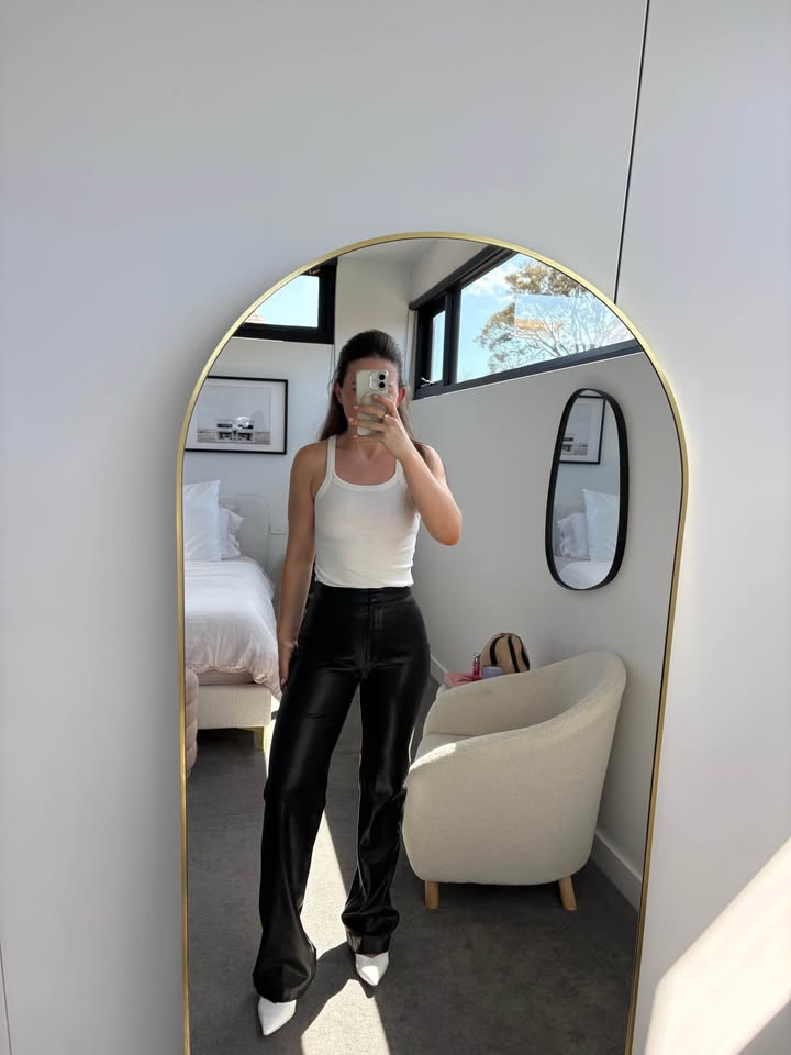 Kookai Faux Leather Pant - size 6