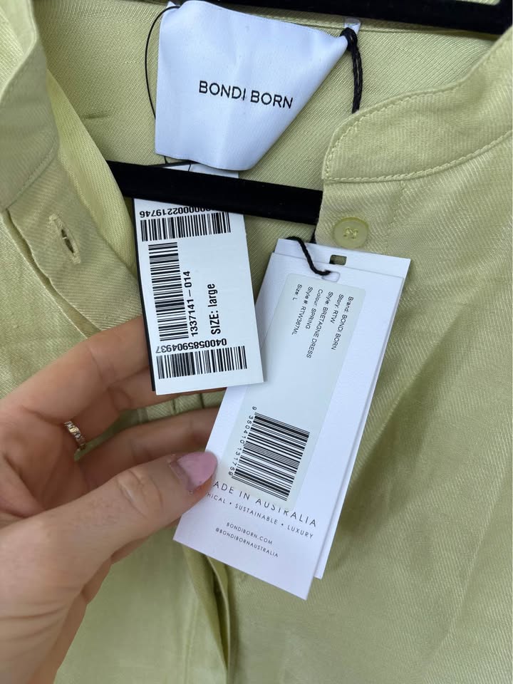 Bondi Born Mini Dress - size large BNWT