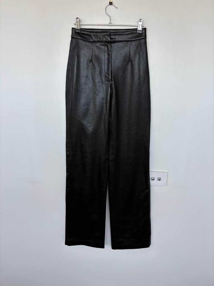 Kookai Faux Leather Pant - size 6