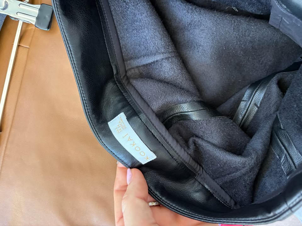 Kookai Faux Leather Pant - size 6